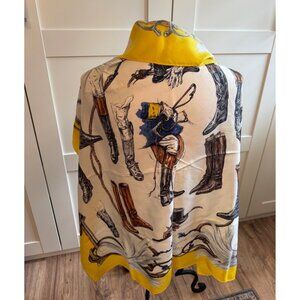 VTG Hermès Scarf “Propos de Bottes” Xavier De Poret Equestrian 34" Silk read HTF